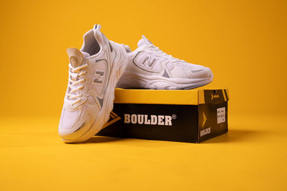 Boulder 1668 Baskets Confortable en Blanc et İce  40-44