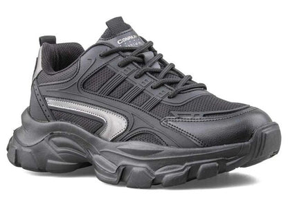 Conpax Baskets Confortable en Noir 36-40