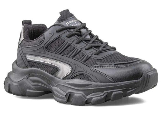 Conpax Baskets Confortable en Noir 36-40
