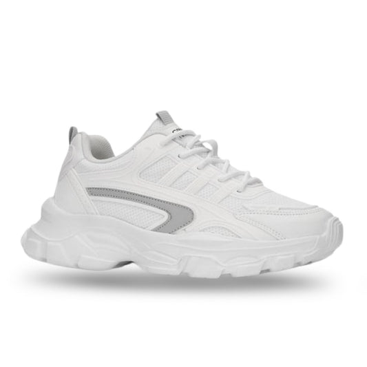 Conpax Baskets Confortable en Blanc-Gris 36-40