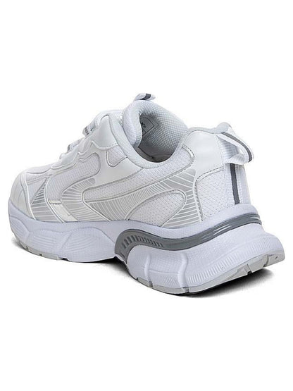 Conpax Baskets Confortable en Blanc et Argenté 36-40